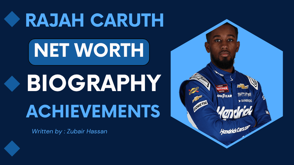 Rajah Caruth NASCAR driver profile showing biography, net worth, salary, and career achievements in 2025