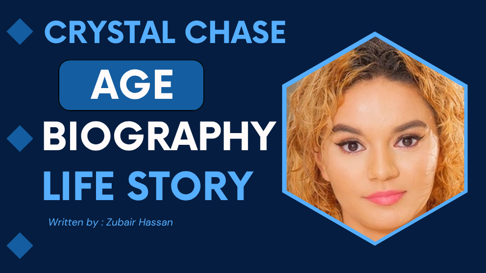 Crystal Chase smiling in a modern lifestyle photoshoot, reflecting her 2025 age, confidence, and social media influence.